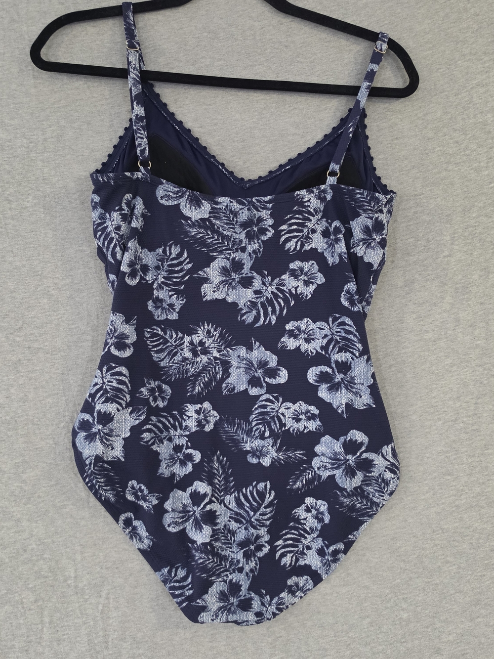 Tommy Bahama Navy & White Tropical Floral One-Piece - Picture 7 of 10
